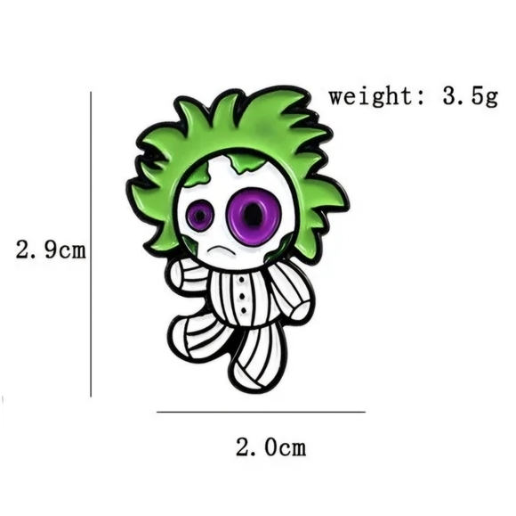 🐞🥫 Beetlejuice Voodoo Doll Pin - Picture 4 of 4